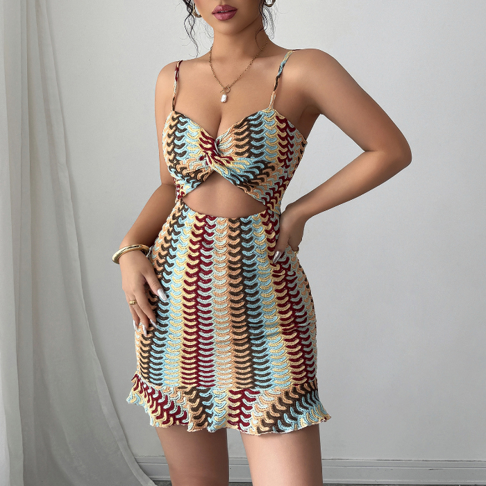 Temperament Elegant Women'S Sling Sleeveless Dress