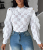 Design Temperament Jacquard Slim Top