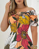 Fashion Women'S Solid Color Printed Dress