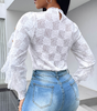 Design Temperament Jacquard Slim Top