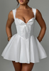 Women'S Lace Splicing Strap Slim Backless Dress
