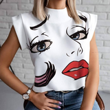 Women Lips Shirt Printing T-Shirt