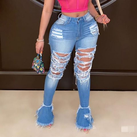 Fashion Sexy Ripped Jeans