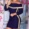 Shoulder Women'S Tight-Fitting Hip Dress