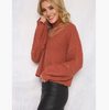 Cozy Knitted Warm Sweater Casual Loose Open Sleeve Zipper Jumper