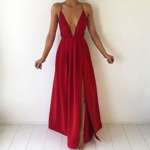 Sexy V-Neck Sequined Dress