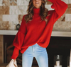 Women'S High-Necked Long-Sleeved Sweater