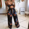 Printed Sexy Loose Sleeveless Two-Piece Set