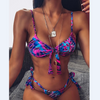 Sexy Print Bikini Swimsuit Set