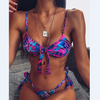 Sexy Print Bikini Swimsuit Set