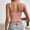 Sexy Embroidery Sling Backless Vest Tops