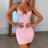 Women Fashion Sleeveless Sexy High Waist Dress