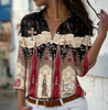 Casual Printed Long-Sleeved Shirt