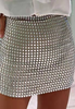 Sexy Women'S Solid Color Slim Sequins Hip Package Fashion Skirt