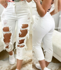 Women'S White Ripped Jeans