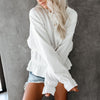 Casual Round Neck Long Sleeve Top