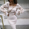 Women'S Long-Sleeved Slim Dress