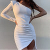 Irregular Sexy Long-Sleeved Dress