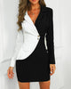 Slim Button Long Sleeve Dress