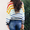 Design Striped Long Sleeve Knit Sweater