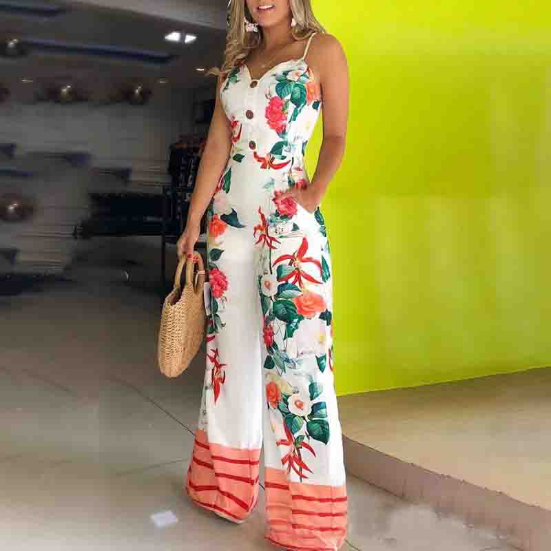 Sling Print Sexy Sling Jumpsuit