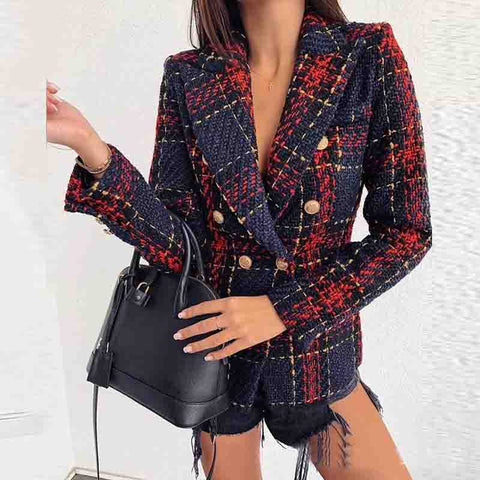 Women'S Fashion Slim Temperament Leopard Print Coat