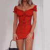 Slim Sexy Women Print Dress