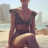 Fashion Print Leopard Printed Bikini Swimsuit