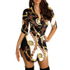 Fashion Sexy Gold Chain Print Dress