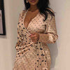 Sexy V-Neck Women's Long Sleeve Dress