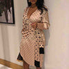 Sexy V-Neck Women's Long Sleeve Dress