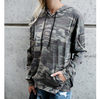 Women'S Long-Sleeved Hooded Printing Sweater