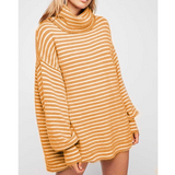 Women'S Fashion Striped Knit Sweater