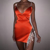 Temperament Sling Fashion V-Neck Sleeveless Dress