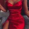 Sling Women Sleeveless Red Dress