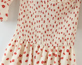 Women'S Retro Printing One Word Collar Short Sleeve Dress