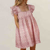 Women Flounced Mini Dress