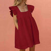 Women Flounced Mini Dress