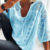 Loose Solid Color Lace Splicing T-Shirt