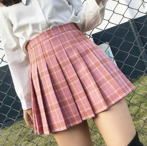 Solid Color Khaki Irregular Skirt