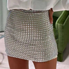 Sexy Women'S Solid Color Slim Sequins Hip Package Fashion Skirt