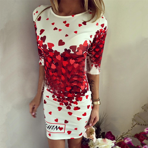 Printed Sweet Floral Lace Short Sleeve Dress