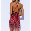 Women's Sexy Lace High Waist Halter Dress