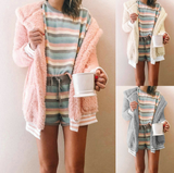 Fashion Solid Color Long-Sleeved Cardigan Jacket