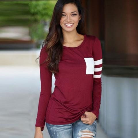Solid Color Sexy Short-Sleeved T-Shirt