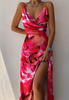 Sling Print Slim Sexy Sleeveless Dress