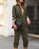 Long Sleeve Loose Women'S Jumpsuit