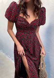Women's Sexy Chiffon Short Sleeve Dress