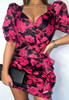 Sexy Women's Printed Short Sleeve Dress