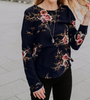 Fashion Printed Round Neck Long Sleeve T-Shirt